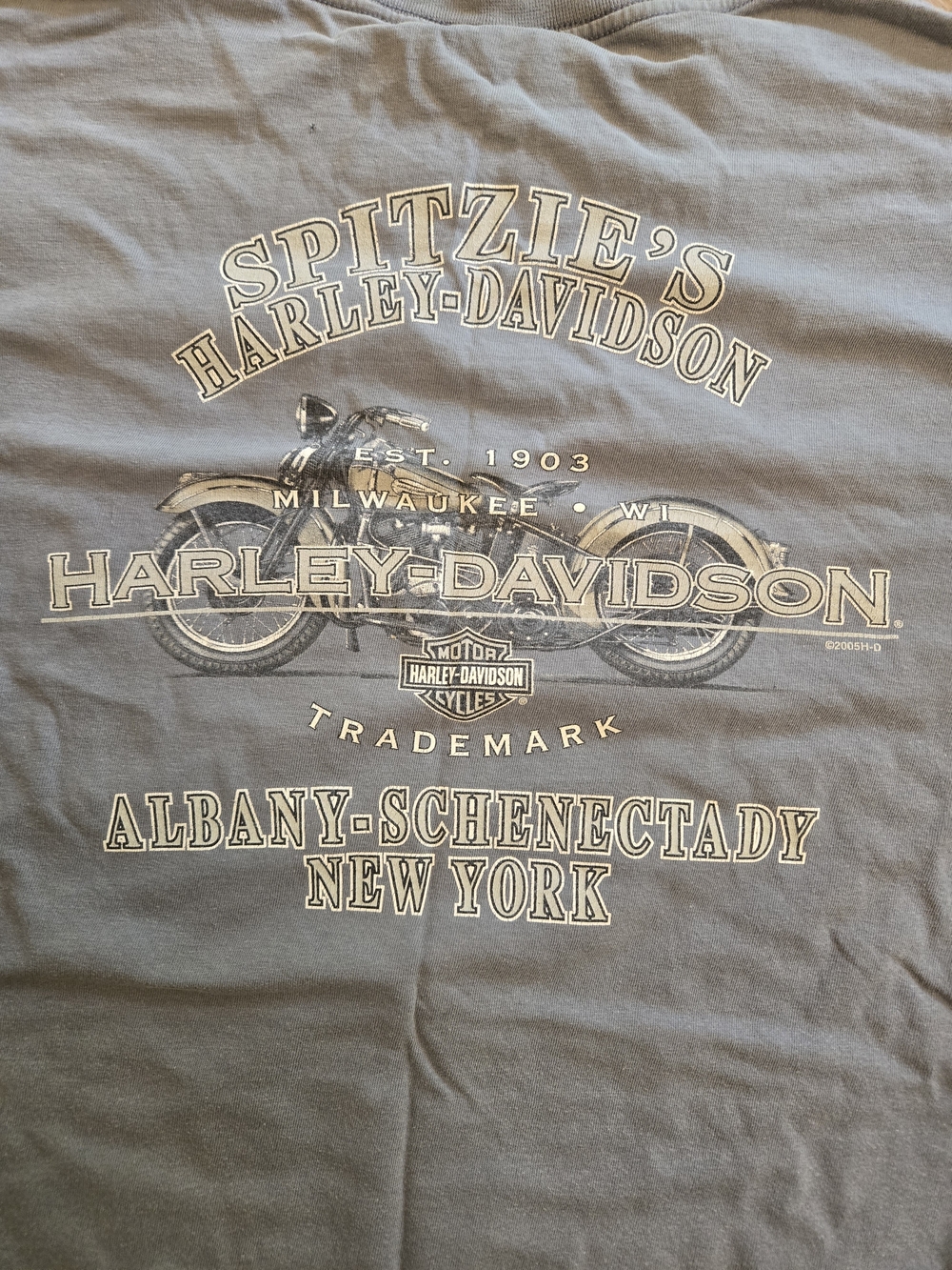 Harley-Davidson Gray Motorcycle Graphic Short Sleeve Tee